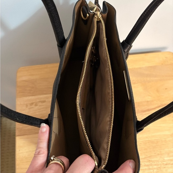 Michael Kors Leather Mercer Satchel Bag Black Pebbled (No Shoulder Strap) - Picture 3 of 12